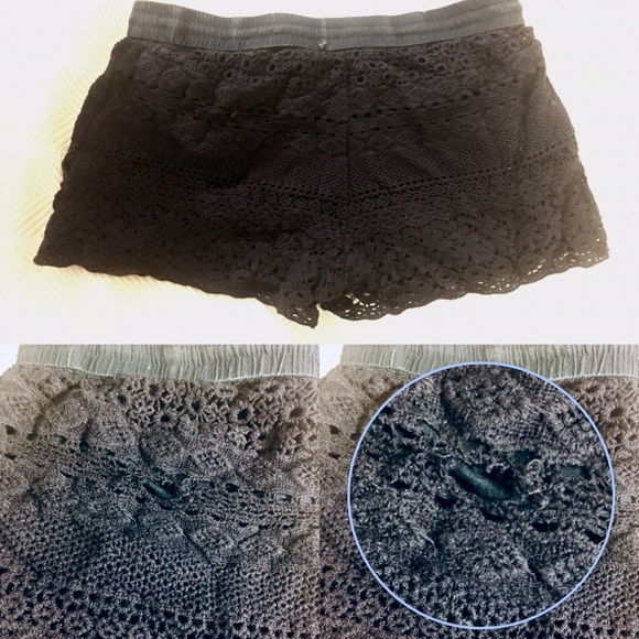 SOLITAIRE SWIM Navy Eyelet Cover Shorts Medium (M) - Picture 5 of 6